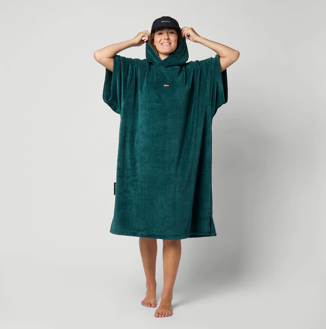 MYSTIC CORDUROY PONCHO - TEAL