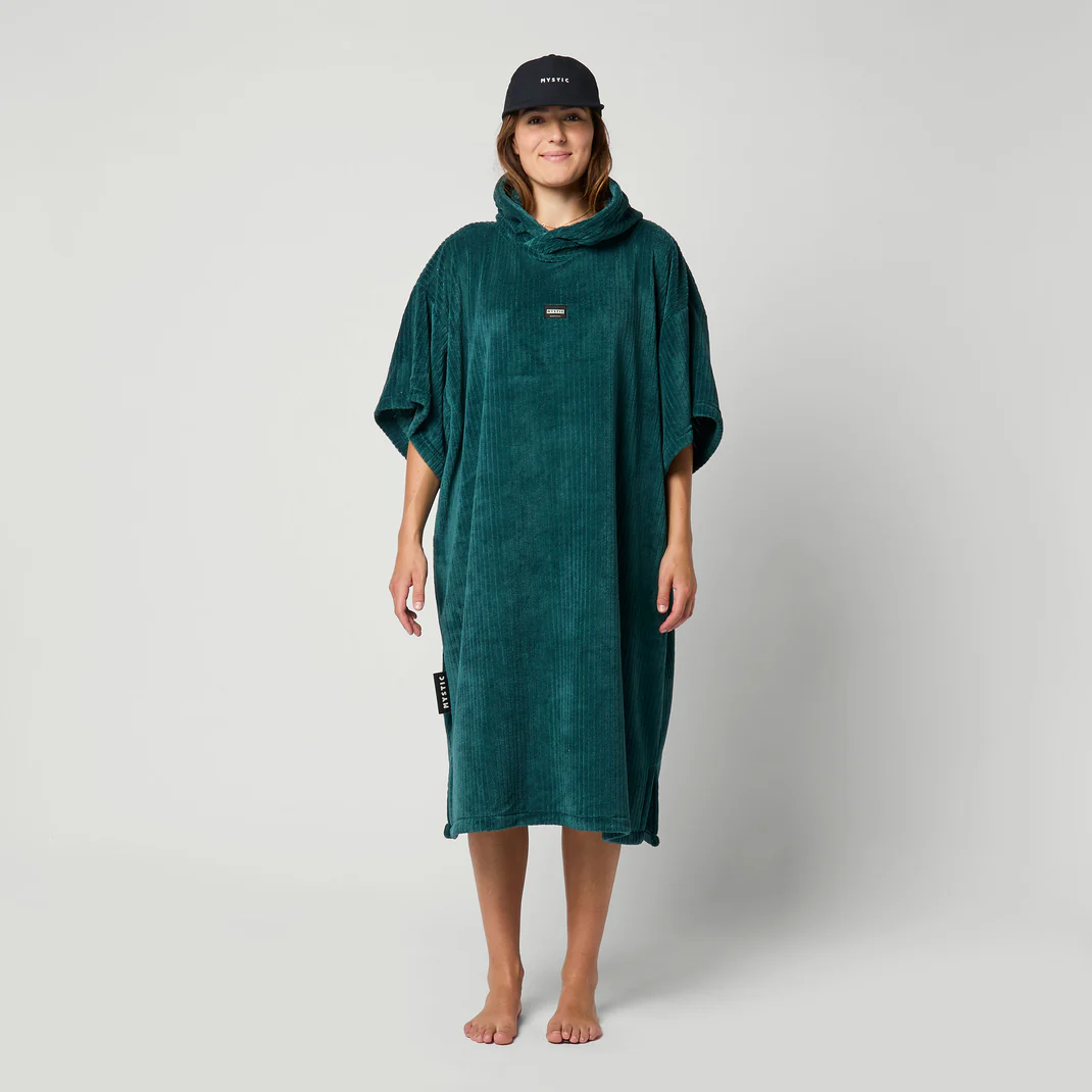 MYSTIC CORDUROY PONCHO - TEAL