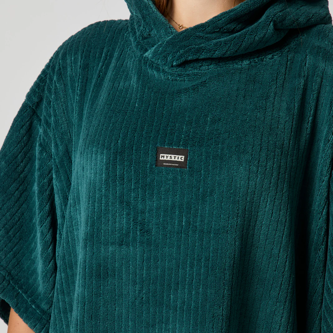 MYSTIC CORDUROY PONCHO - TEAL