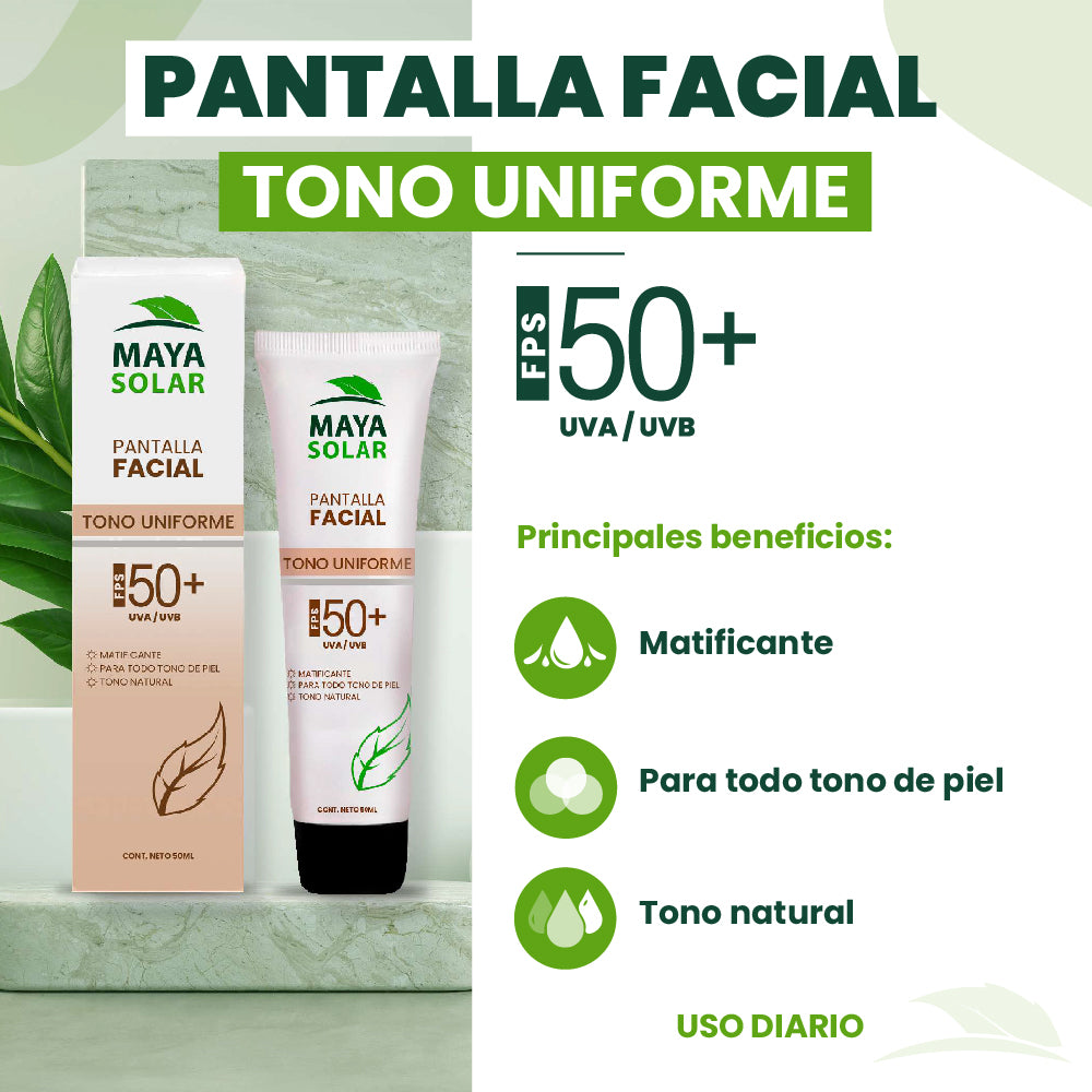 MAYA SOLAR PROTECTOR SOLAR FACIAL TONO UNIFORME 50ML