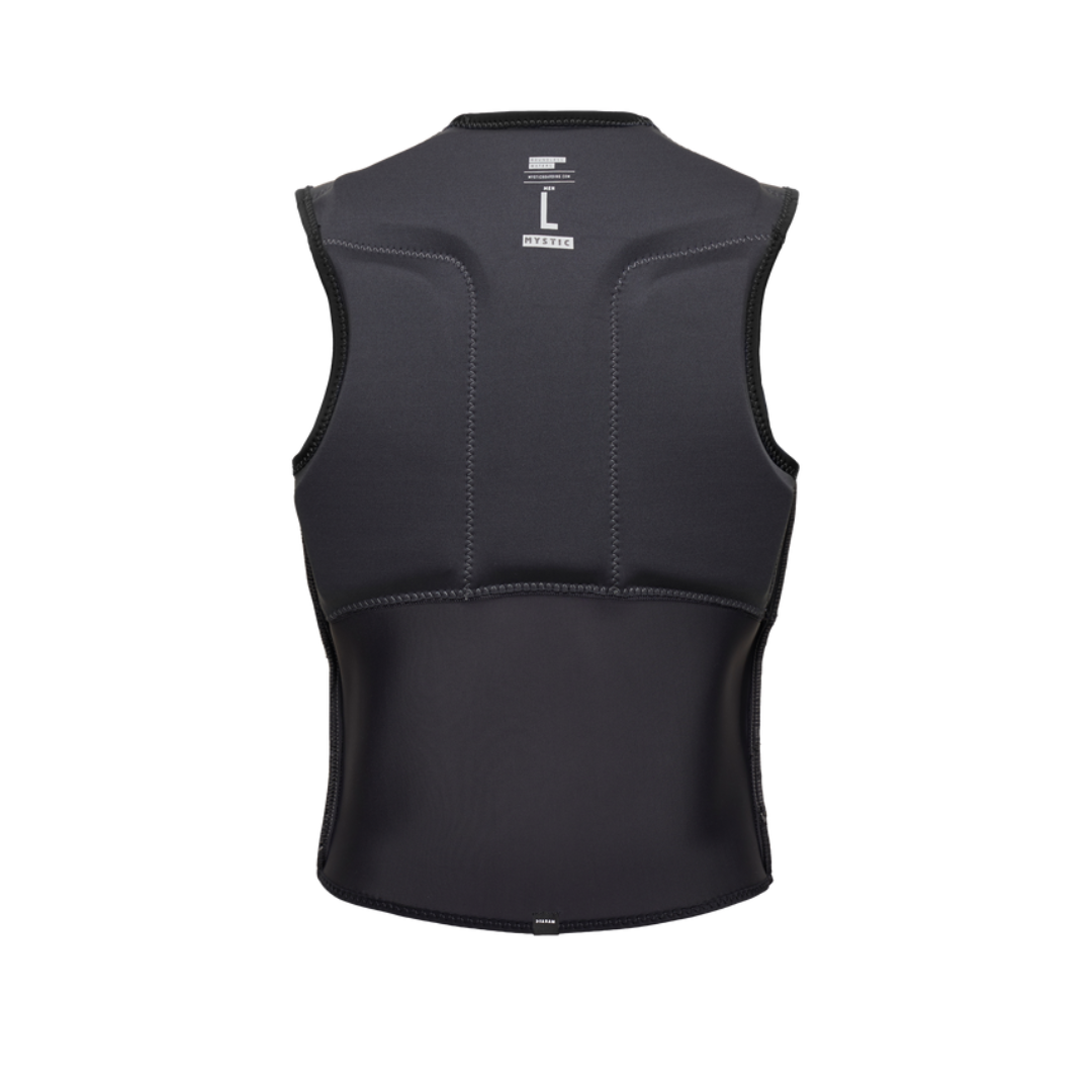 MYSTIC BLOCK IMPACT VEST FZIP KITE BLACK 2023