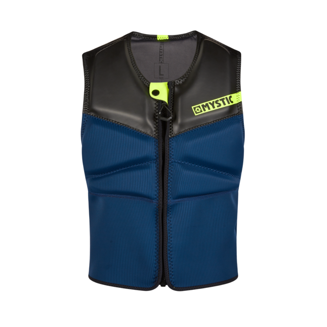 MYSTIC BLOCK IMPACT VEST FZIP KITE BLACK 2024