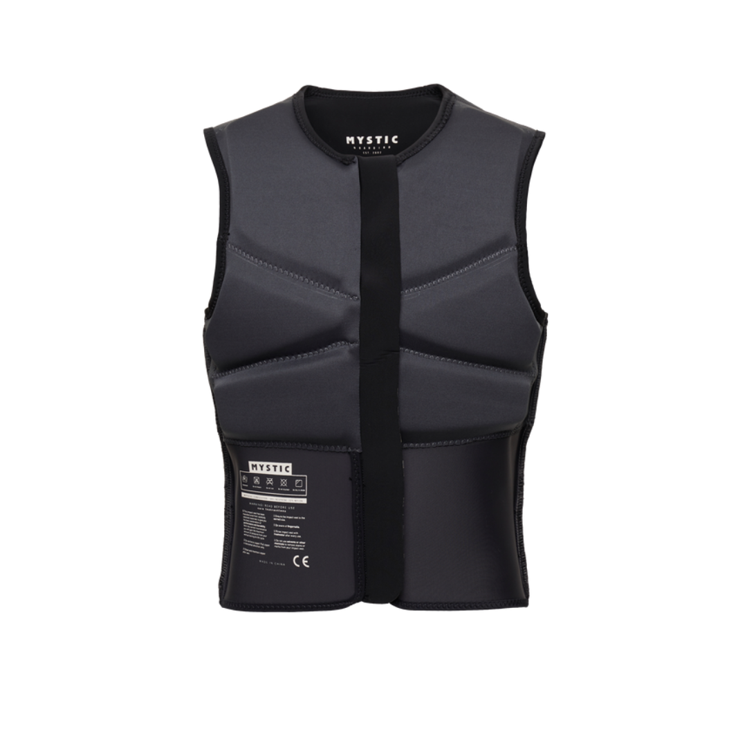 MYSTIC BLOCK IMPACT VEST FZIP KITE BLACK 2023