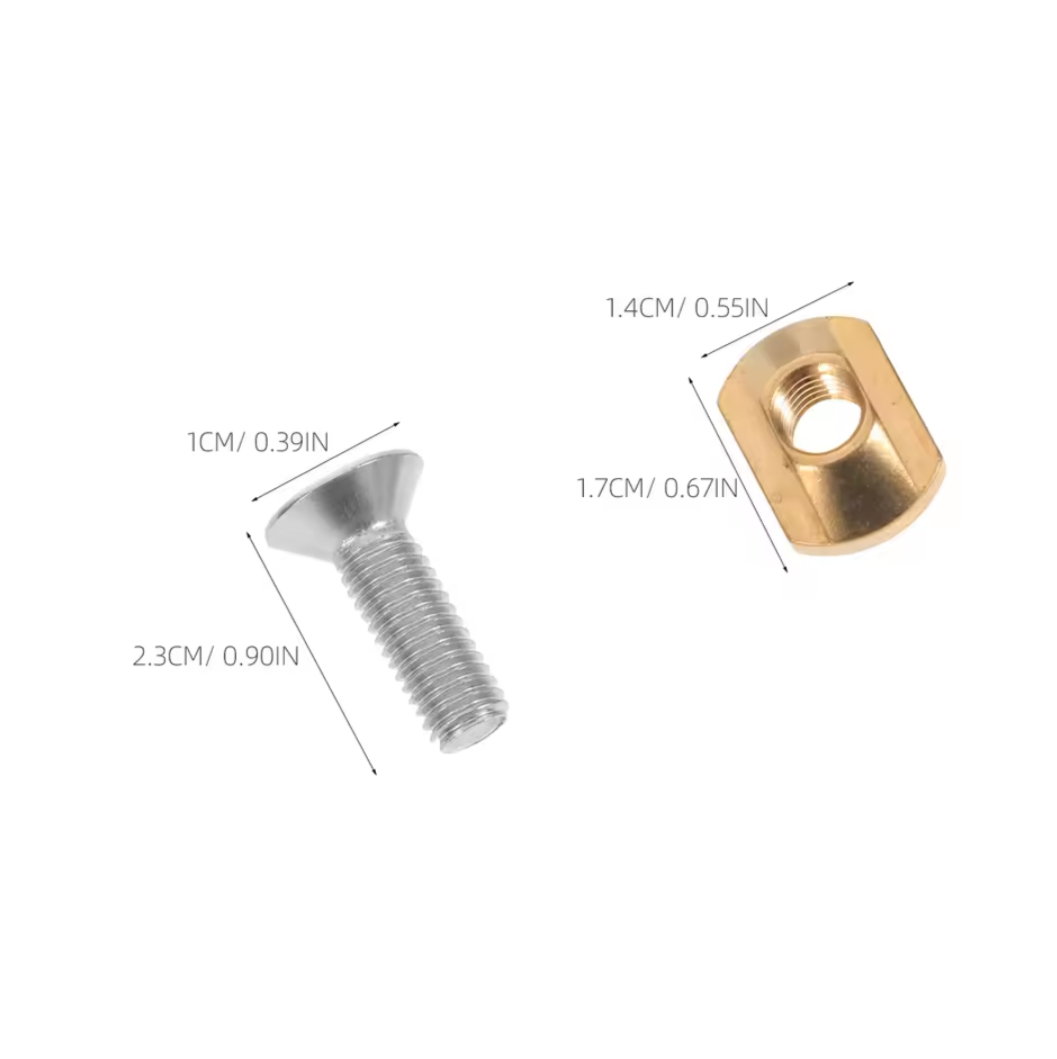 FOIL MOUNTING HARDWARE M6 SCREWS AND NUTS (Set of 4)